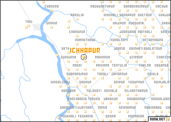 map of Ichhāpur