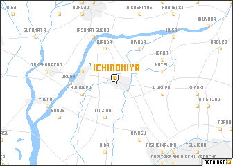 map of Ichinomiya