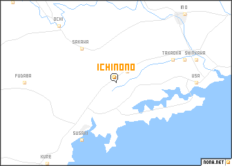 map of Ichinono