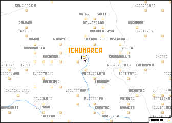 map of Ichumarca