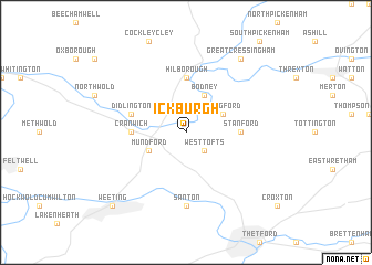map of Ickburgh