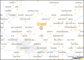 map of Icker