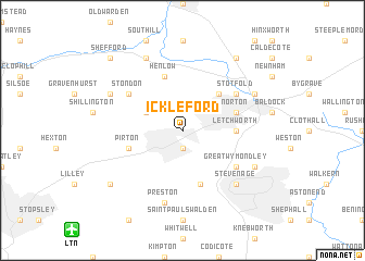 map of Ickleford