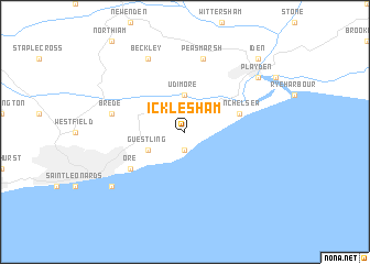 map of Icklesham