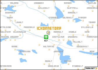map of Ickornetorp
