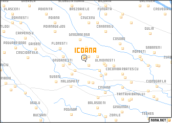 map of Icoana