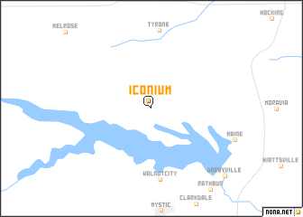 map of Iconium