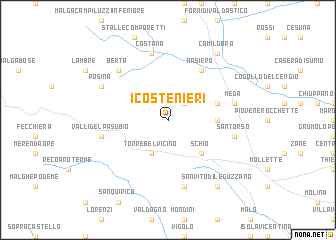 map of I Costenieri