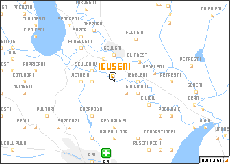map of Icuşeni