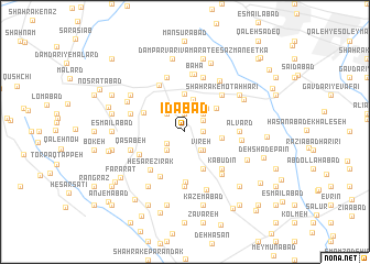 map of ‘Īdābād