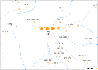 map of Idaga Hamus