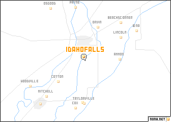 map of Idaho Falls