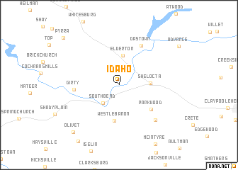 map of Idaho