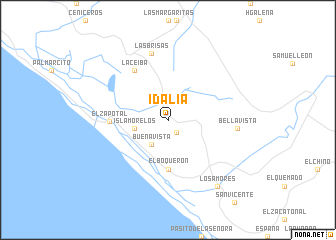 map of Idalia