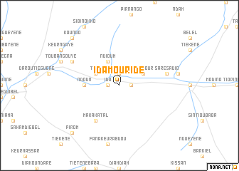 map of Ida Mouride