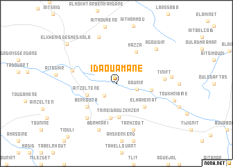 map of Ida Ou Amane