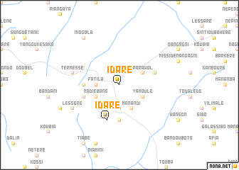 map of Idaré