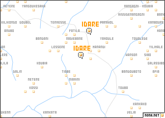 map of Idaré