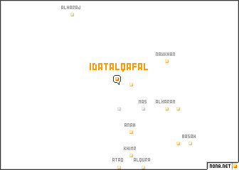 map of Īdāt al Qafal