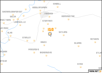 map of Ida