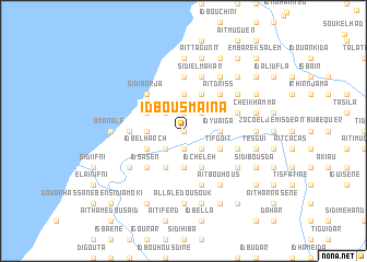 map of Id Bousmaïna