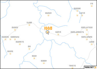 Iddo (Nigeria) map - nona.net