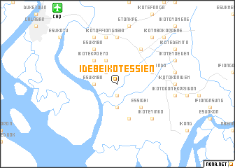 map of Idebe Ikot Essien