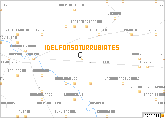 map of Idelfonso Turrubiates