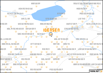 map of Idensen