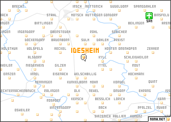map of Idesheim