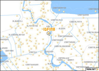 map of Idfīnā