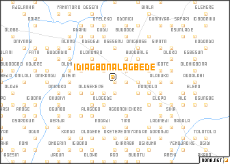 map of Idi Agbon Alagbede