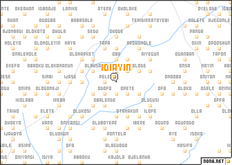 map of Idi Ayin