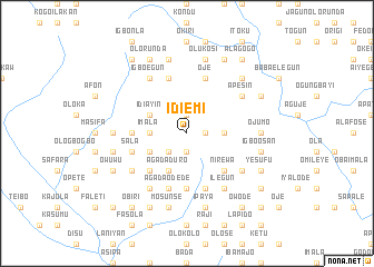 map of Idi Emi