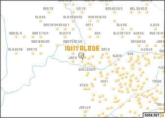 map of Idi Iyalode