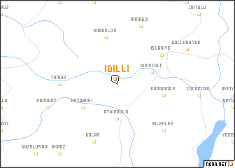 map of İdilli