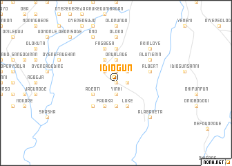 map of Idi Ogun