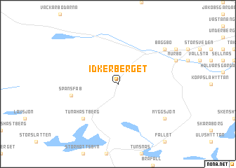 map of Idkerberget
