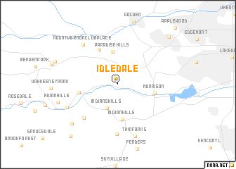 map of Idledale