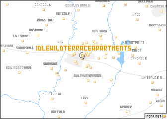 map of Idlewild Terrace Apartments