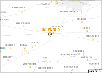map of Idlewold
