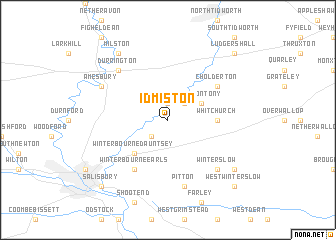 map of Idmiston