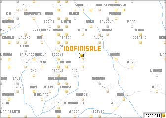 map of Idofin Isale