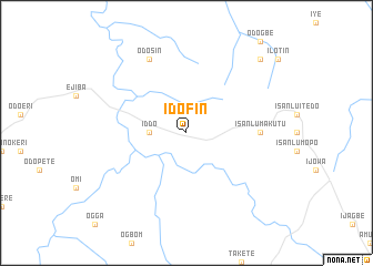 map of Idofin