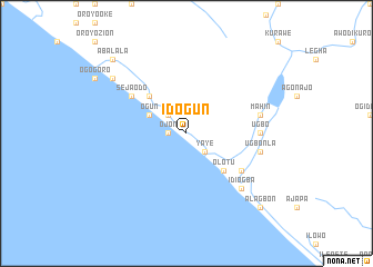 map of Idogun