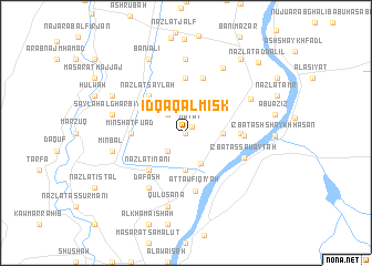 map of Idqāq al Misk