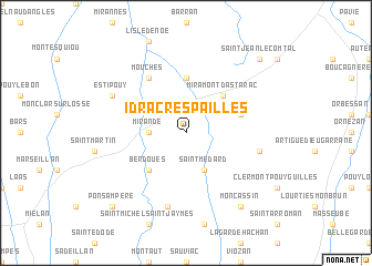 map of Idrac-Respailles