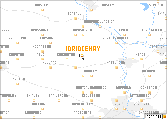 map of Idridgehay