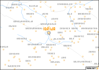 map of Idrija