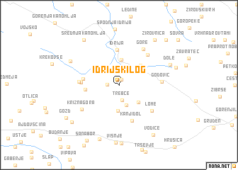 map of Idrijski Log